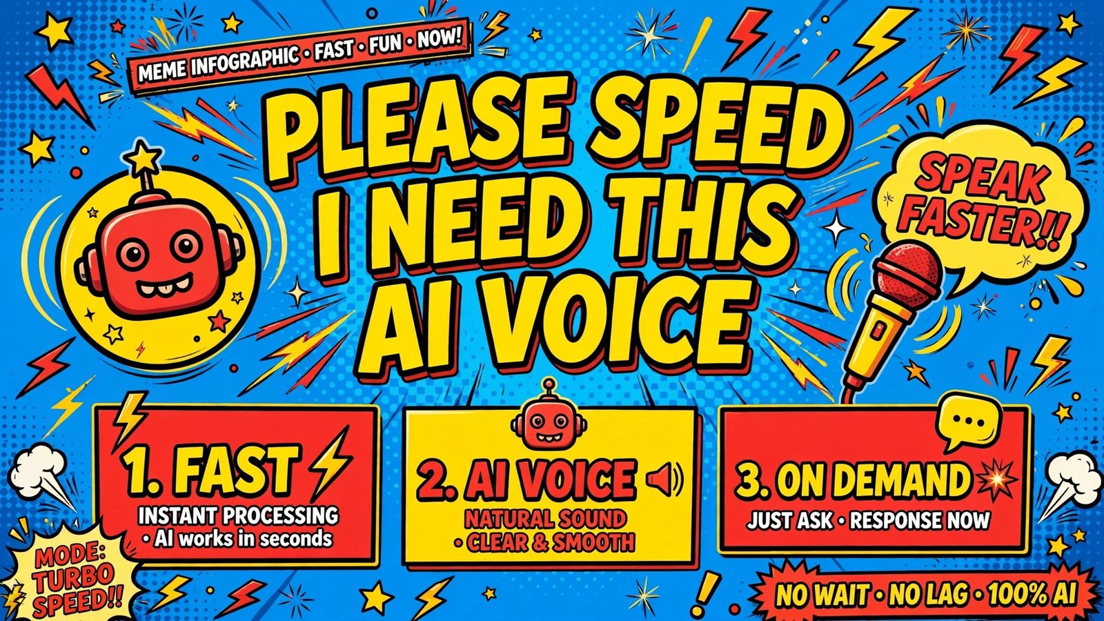 Please Speed I Need This AI voice meme artwork