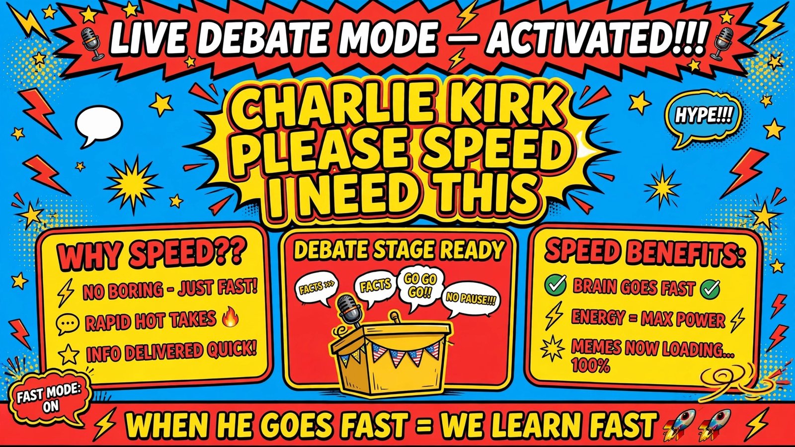 Charlie Kirk Please Speed I Need This meme edit mashup