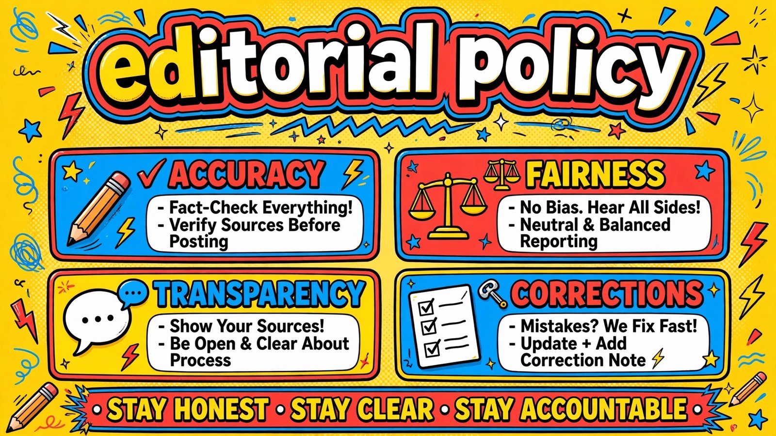 Editorial Policy — Please Speed I Need This