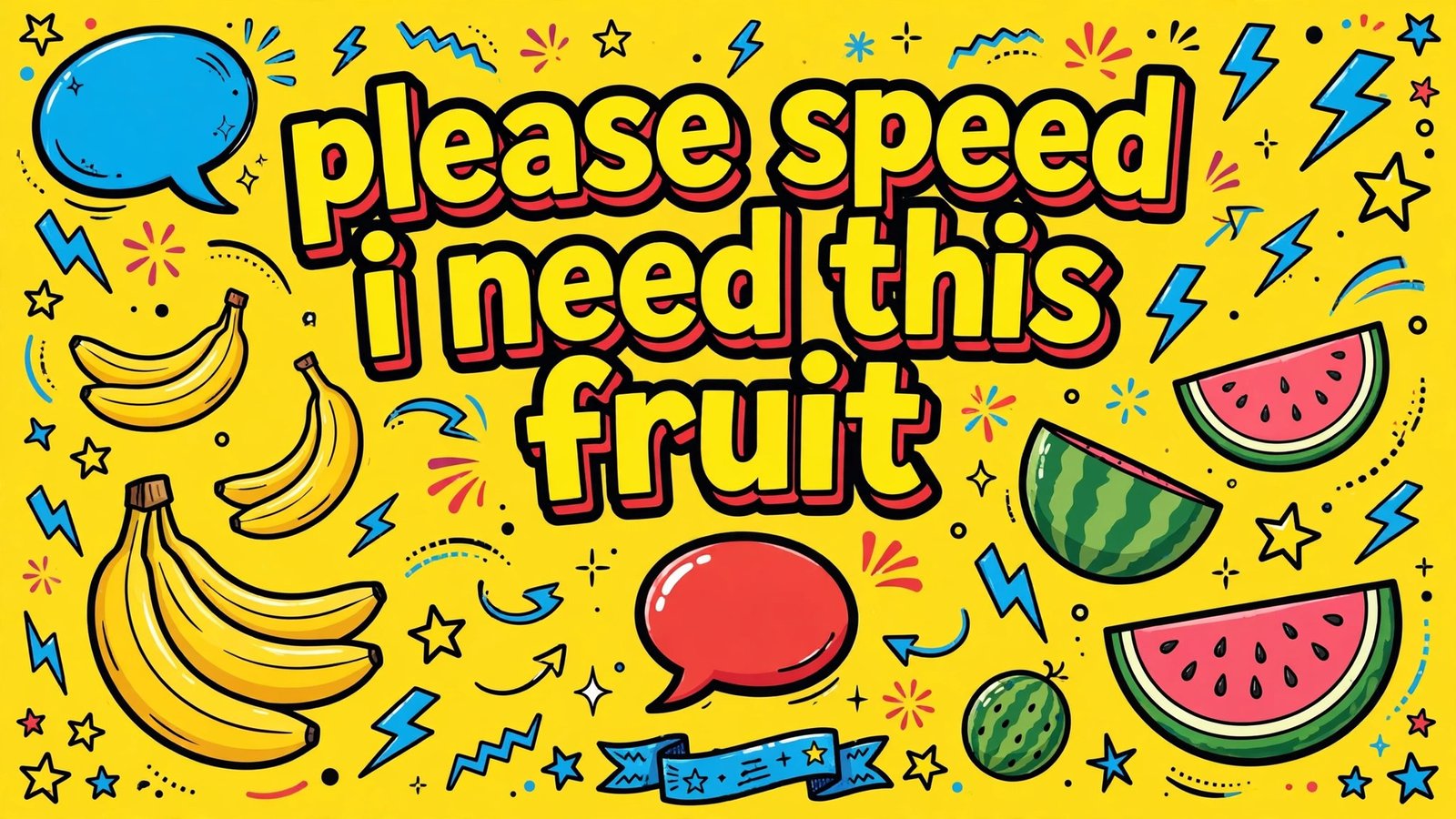Please Speed I Need This fruit meme edits collage