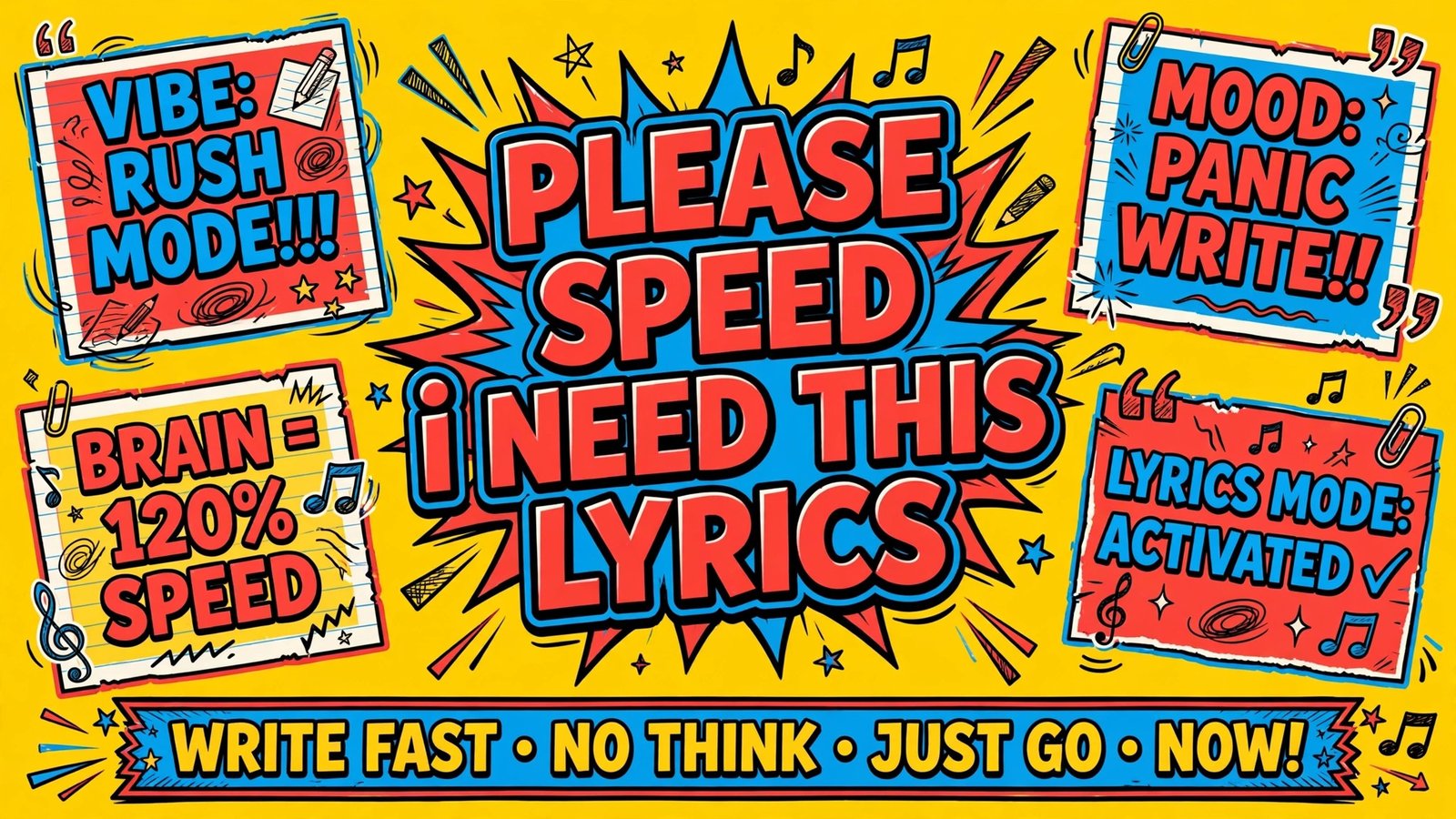 Please Speed I Need This lyrics quote artwork – the full viral fan quote written out as song lyrics
