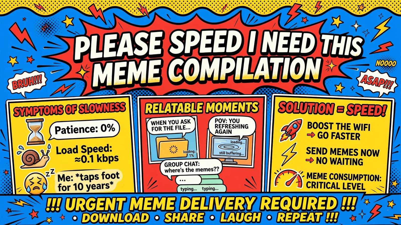Please Speed I Need This meme compilation thumbnail – the funniest viral video edits in one place