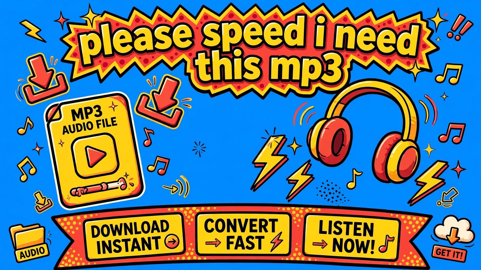 Please Speed I Need This MP3 meme sound audio artwork – ringtone, edits and soundboard file
