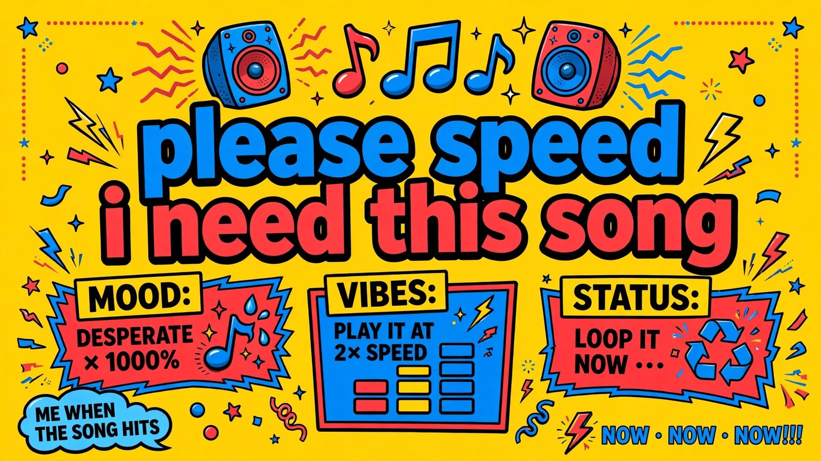 Please Speed I Need This song artwork – every music remix and edit of the viral meme sound in one guide