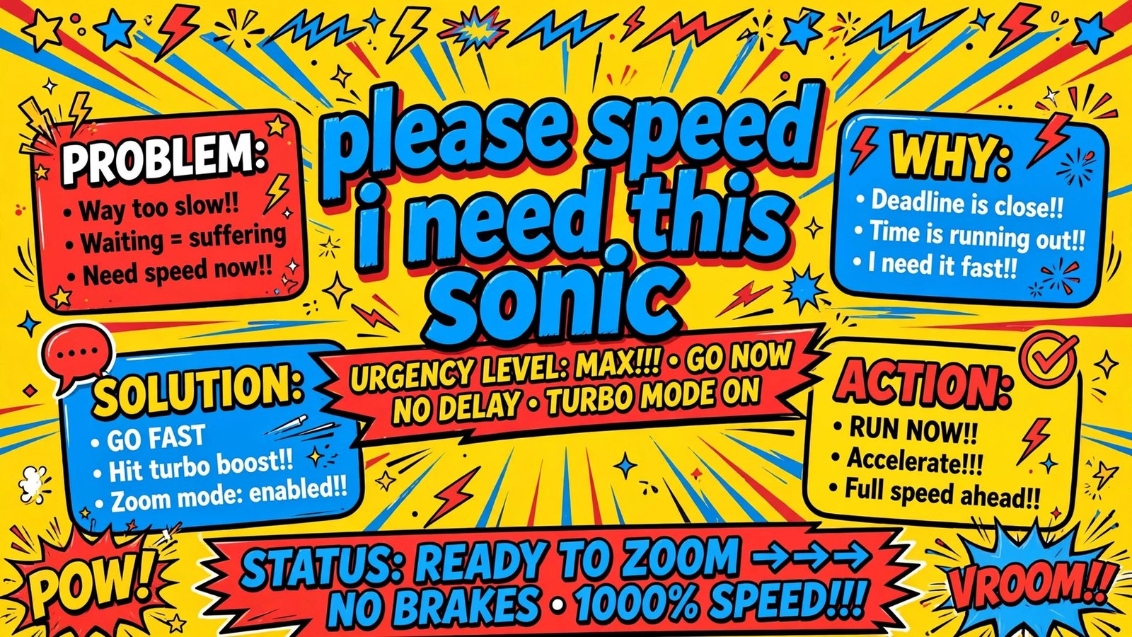 Please Speed I Need This Sonic meme edit